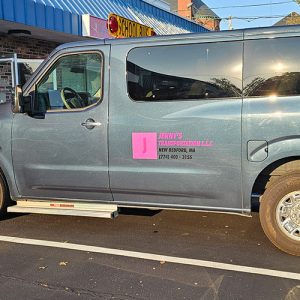 Van graphics for school transportation company