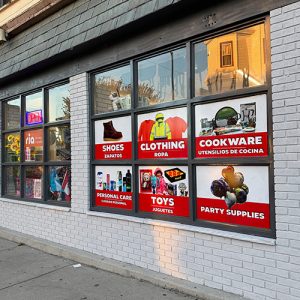 Window Graphics 19 Custom graphics applied to storefront windows for business branding