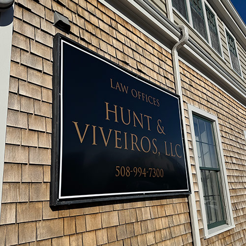 Printed vinyl applied to ACM panel for storefront signage