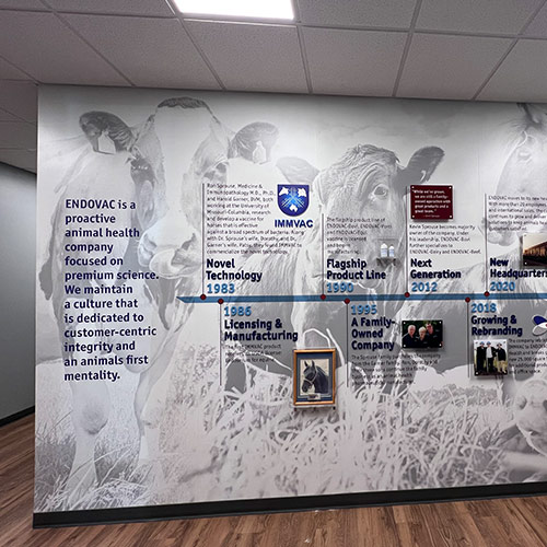 Wall Graphics 5 Interior wall wrapped with custom graphics by Iconic Signs & Graphics